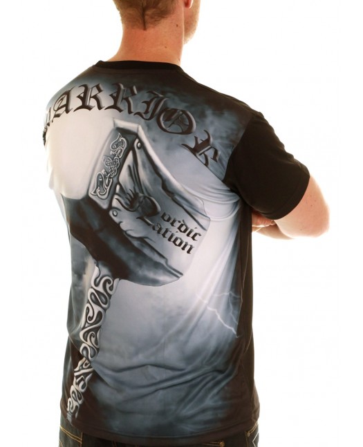 Nordic Worlds Thor's Hammer Tee BlueGrey