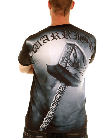 Nordic Worlds Thor's Hammer Tee BlueGrey