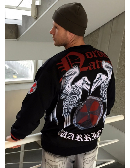 Nordic Worlds Raven Shield CrewNeck