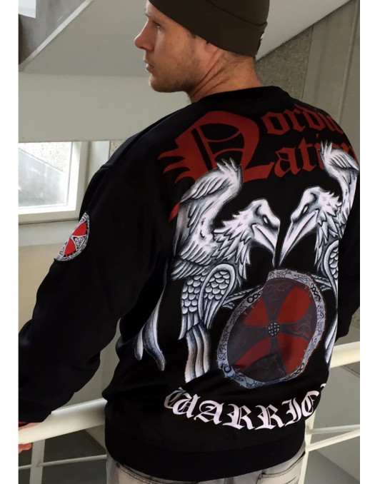 Nordic Worlds Raven Shield CrewNeck