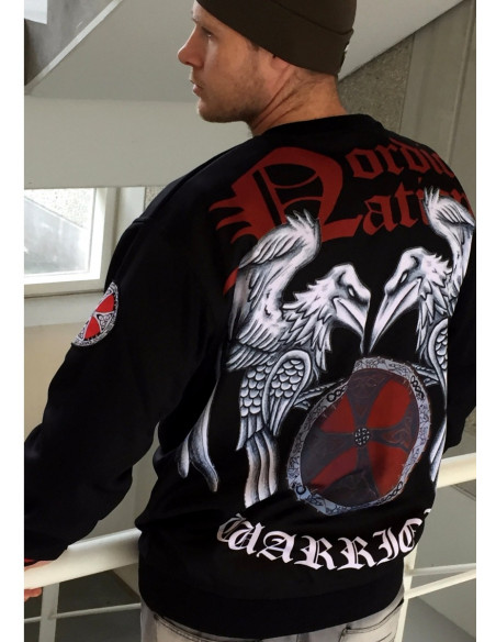Nordic Worlds Raven Shield CrewNeck