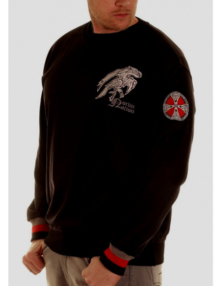 Nordic Worlds Raven Shield CrewNeck