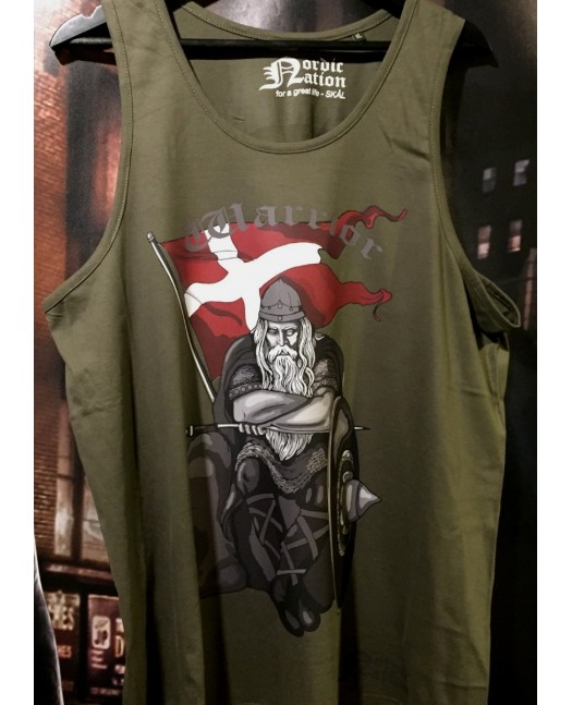 Holger Danske Cotton Tank Top Olive