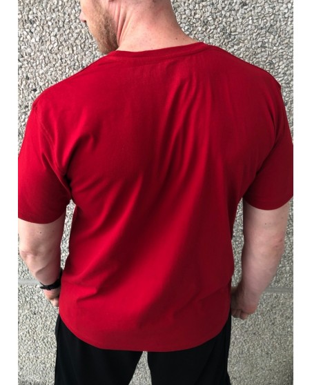 Holger Danske Cotton Premium T-shirt Front Red