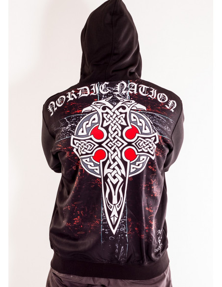 Scandinavian KIngdom Kattegat ZipHoodie by Nordic Worlds
