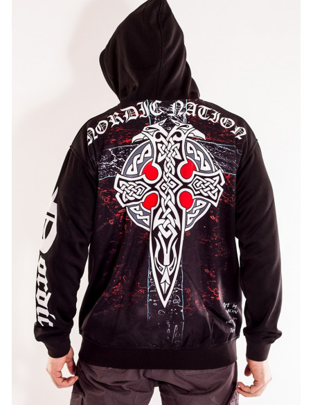 Scandinavian KIngdom Kattegat ZipHoodie by Nordic Worlds