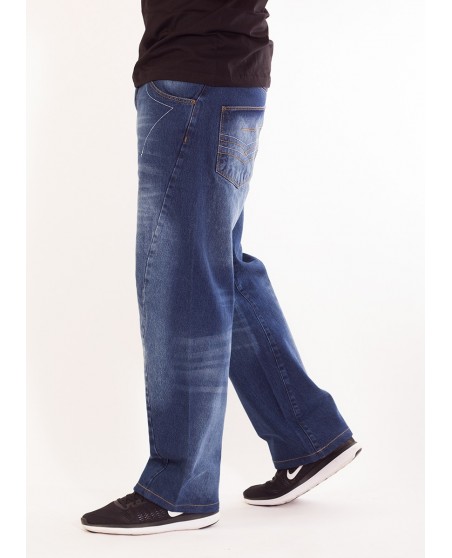 FAT313 Renew Legend Jeans Med Blue Stone Washed Baggy