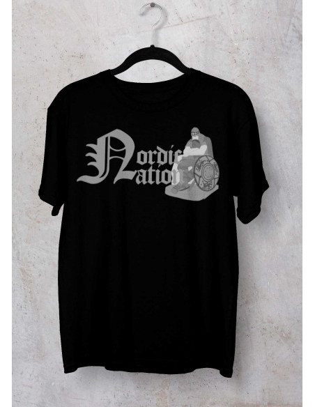 BrandLogo Holger T-Shirt Black by Nordic Worlds Premium Cotton