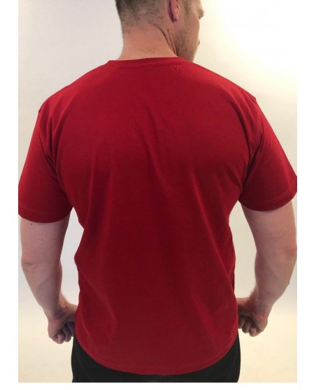 Warrior Nation T-Shirt Red by Nordic Worlds Premium Cotton