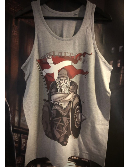 NN Holger Danske Tanktop Premium Cotton Light Grey