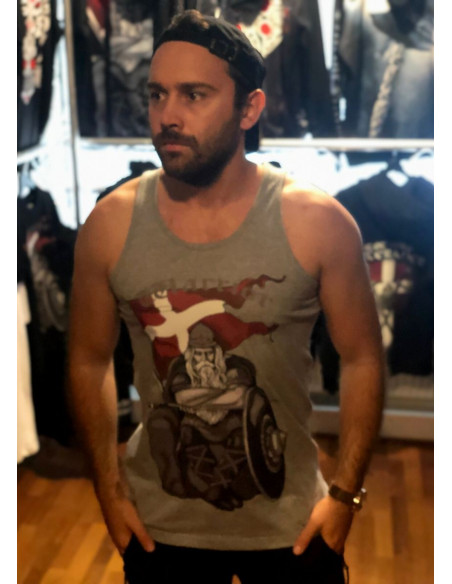 NN Holger Danske Tanktop Premium Cotton Light Grey