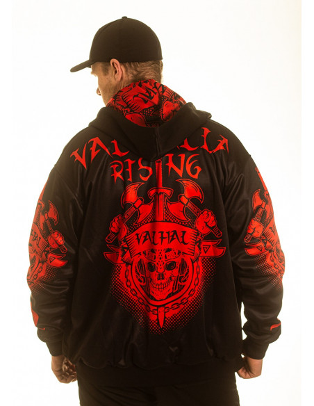 Valhalla Rising ZipHoodie BlackNRed by Nordic Worlds Premium Collectors Edition