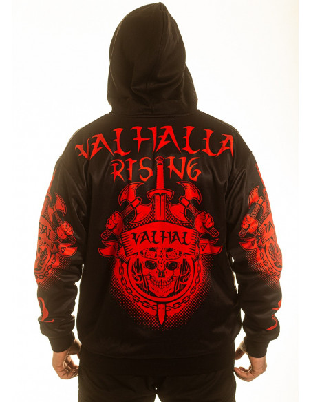 Valhalla Rising ZipHoodie BlackNRed by Nordic Worlds Premium Collectors Edition