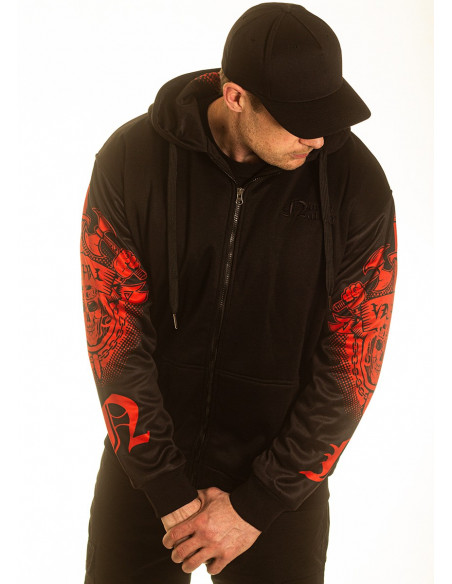 Valhalla Rising ZipHoodie BlackNRed by Nordic Worlds Premium Collectors Edition