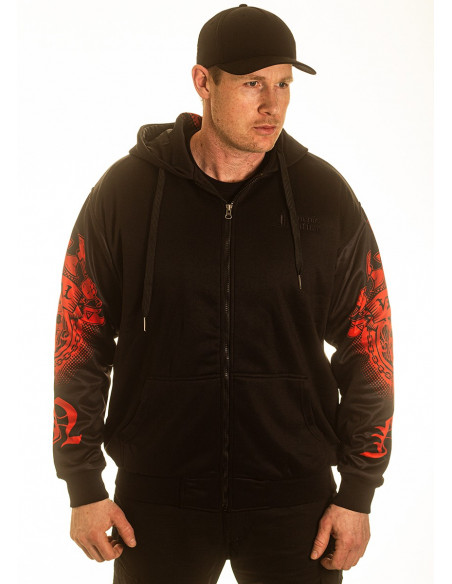 Valhalla Rising ZipHoodie BlackNRed by Nordic Worlds Premium Collectors Edition