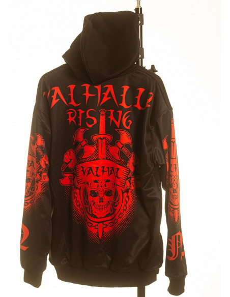 Valhalla Rising ZipHoodie BlackNRed by Nordic Worlds Premium Collectors Edition
