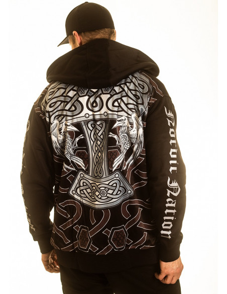 Nordic Heritage Hammer ZipHoodie by Nordic Worlds