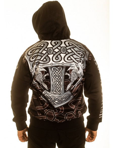 Nordic Heritage Hammer ZipHoodie by Nordic Worlds