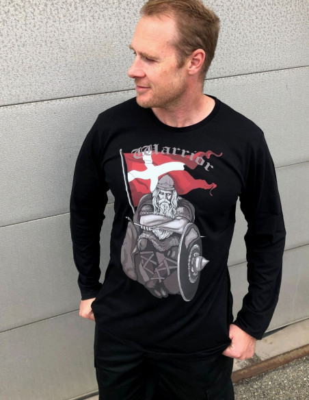 Warrior Holger Danske L/S T-Shirt Black Organic Cotton