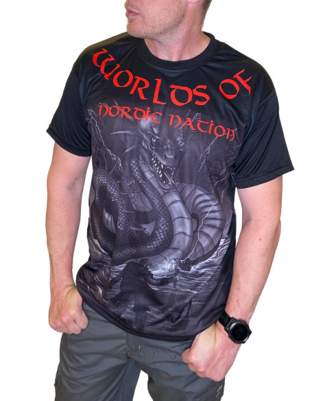 Midgard Serpent T-Shirt Grey by Nordic Worlds
