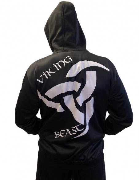 Viking Beast Triple Horn ZipHoodie by Nordic Worlds