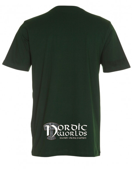 Mjølnir T-Shirt Bottle Green by Nordic Worlds X Dimon Taturin