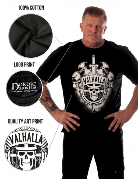 Valhalla T-shirt by Nordic Worlds Premium Cotton
