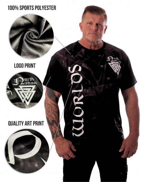 World of Nordic Worlds T-Shirt Viking Valknut