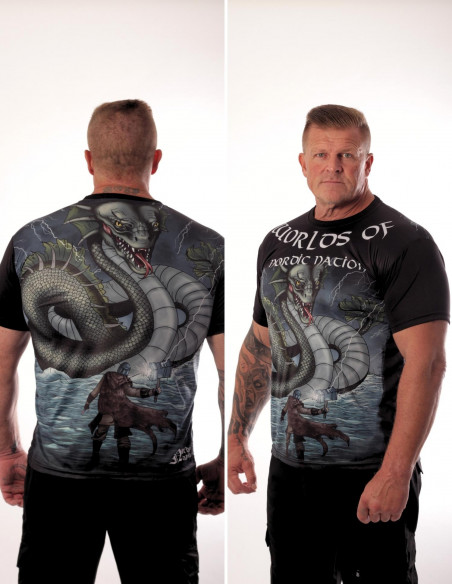 Midgard Serpent T-Shirt Colored by Nordic Worlds