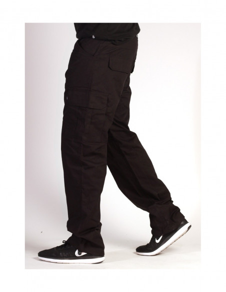 BSAT Regular Fit Combat Cargo Pants Black