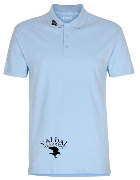 Valhal Stretch Poloshirt Sky by Nordic Worlds