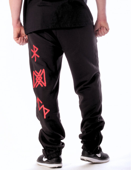 Alpha Premium Sweatpants BlackNRed by Nordic Worlds