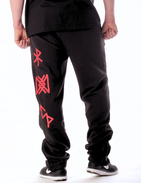 Alpha Premium Sweatpants BlackNRed by Nordic Worlds