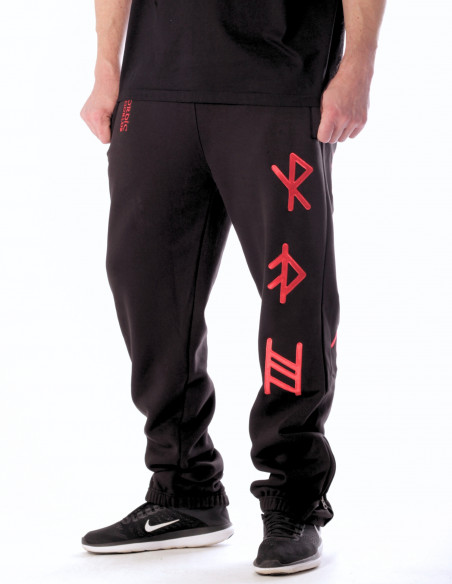 Alpha Premium Sweatpants BlackNRed by Nordic Worlds