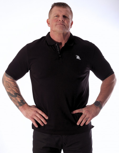 Valknut Spirit Stretch Poloshirt Black by Nordic Worlds