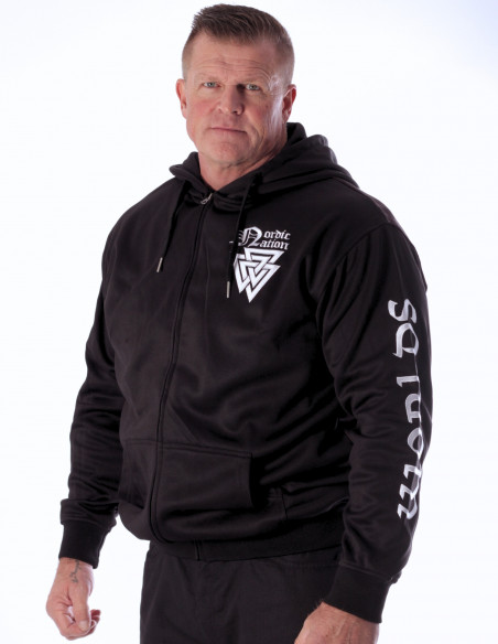 Worlds of Norse ZipHoodie Viking Valknut by Nordic Worlds