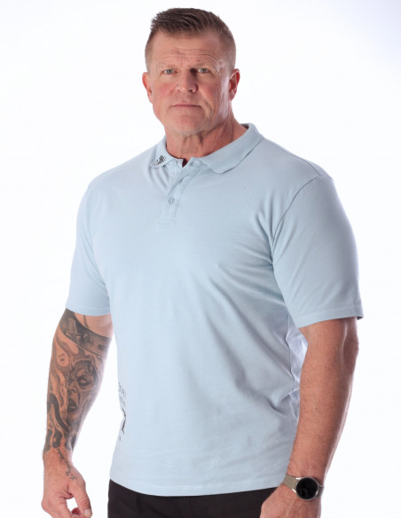 Valhal Stretch Poloshirt Sky by Nordic Worlds