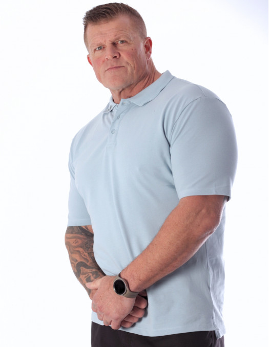 Valhal Stretch Poloshirt Sky by...