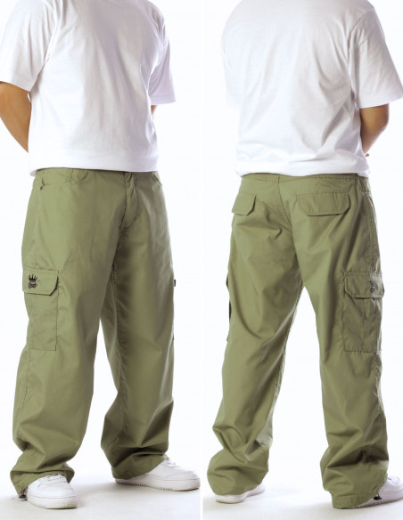 BSAT Baggy Combat Cargo Pants Medium Green Baggy Fit