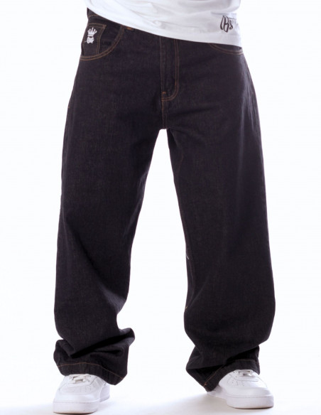 Baggy Only God Can Judge Washed Black Jeans