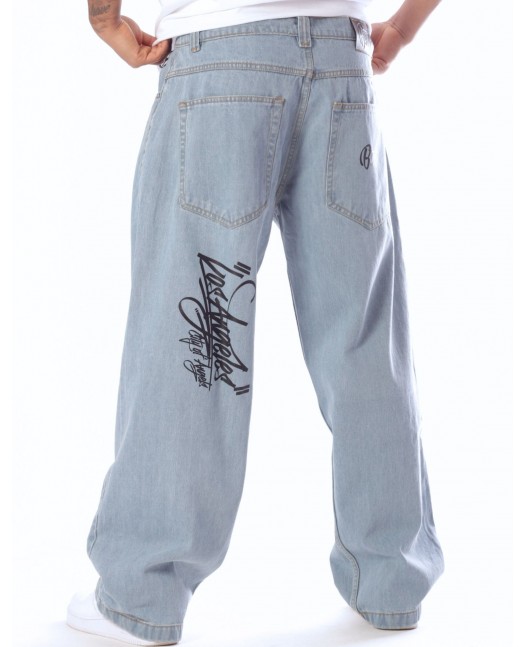 Los Angeles Baggy Jeans Sky Blue by BSAT