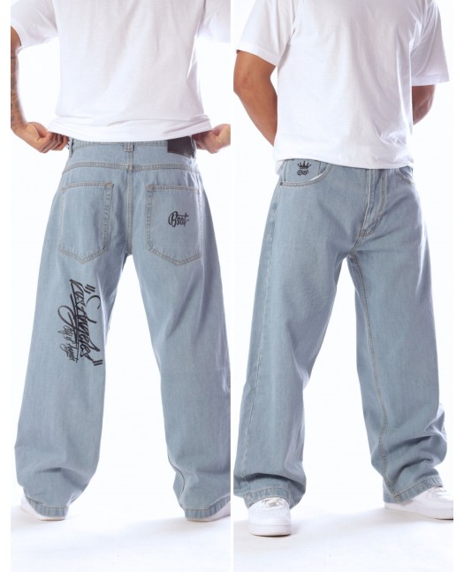 Los Angeles Baggy Jeans Sky Blue by BSAT