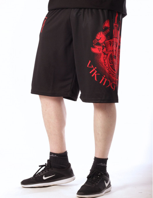 Valhal Spirit Mesh Shorts BlackNRed...