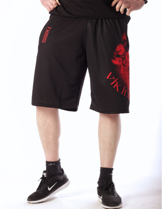 Valhal Spirit Mesh Shorts BlackNRed by Nordic Worlds