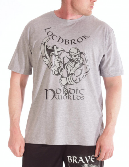 Lothbrok Light Grey T-Shirt by Nordic Worlds