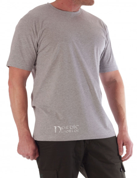 Nordic Worlds Odins Valknut Heather Grey T-Shirt