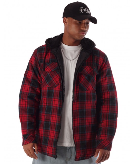 Checkered Thermal Jacket RedNNavy