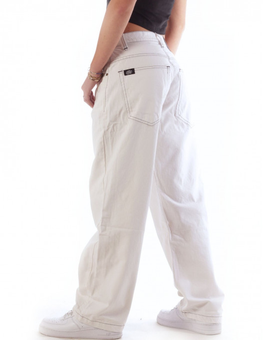BSAT Bronx Baggy Jeans White n Black