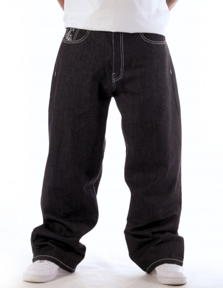 BSAT Stickman The Skater *1st Edition* Raw Black Baggy Jeans