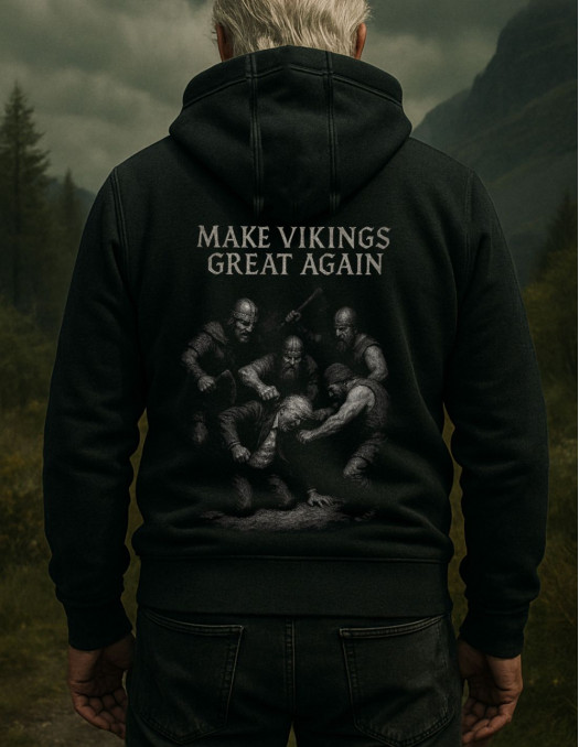 Nordic Worlds Make Vikings Great Again Get Lost ZipHoodie